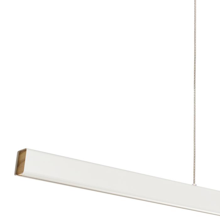 Beliani - ARENAS - Hanglamp LED - Wit - Aluminium|Rubberhout