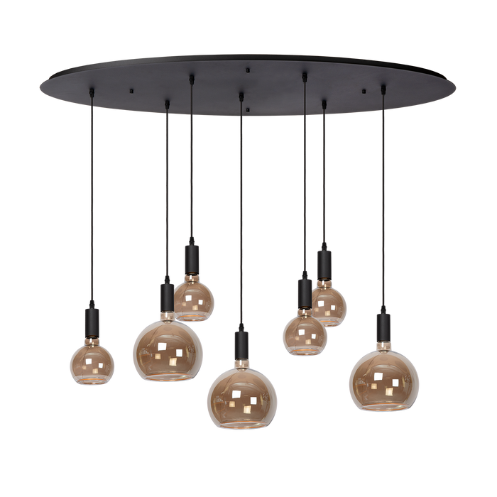 Atmooz Yoki 7 Hanglamp – Zwart – 125x55cm – Floating Globes – E27