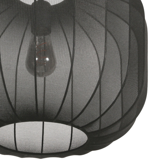 Anne Light & Home Hanglamp Sable Zwart Linnen Ø 45 cm