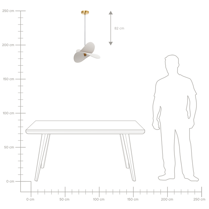 Beliani - MASCOTA - Hanglamp - Lichtgrijs - Linnen