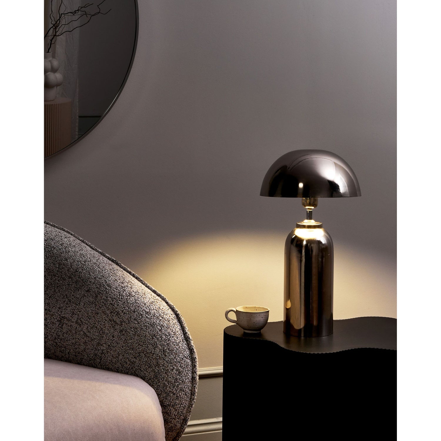 Beliani - JALANGI - Tafellamp - Zilver - 47 cm - IJzer