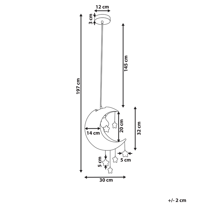 Beliani - ORCHON - Hanglamp - Naturel - Rotan