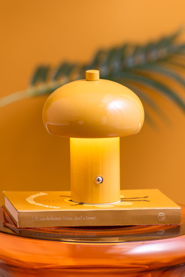 Leitmotiv - Tafellamp Retro Seta LED - Mango yellow