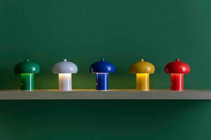 Leitmotiv - Tafellamp Retro Seta LED - Mango yellow