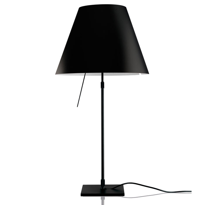 Costanza tafellamp telescopisch met dimmer zwart|zwart