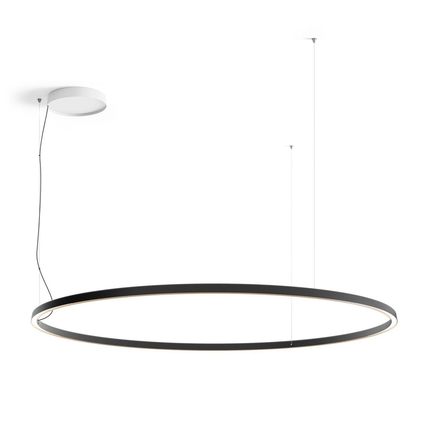 Compendium Circle 200 hanglamp LED zwart