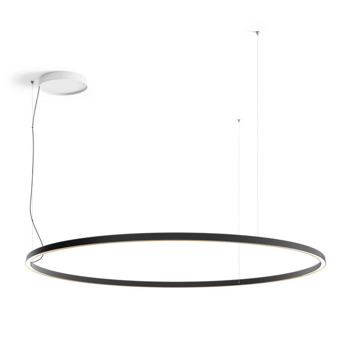 Compendium Circle 200 hanglamp LED zwart