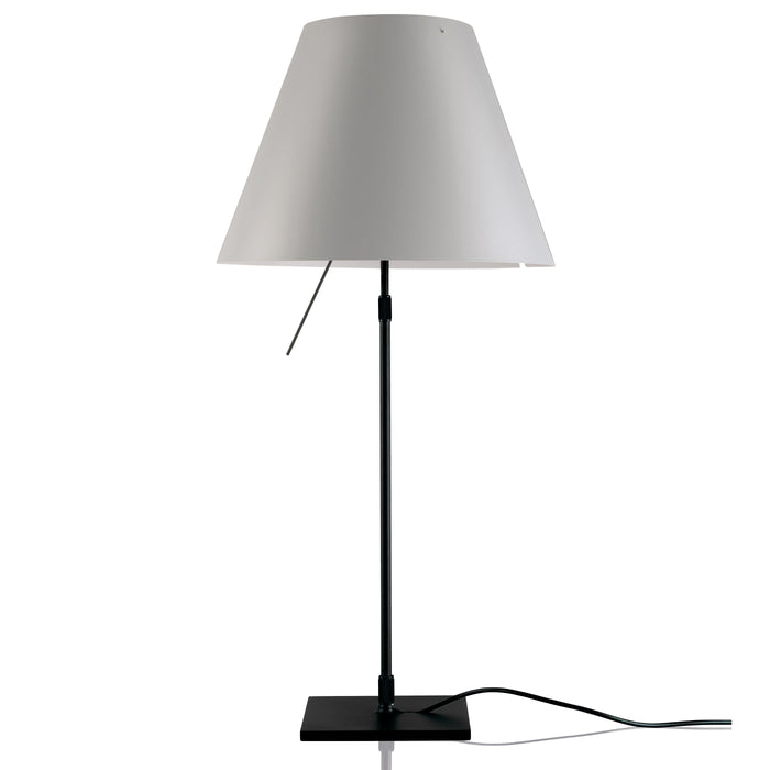 Costanza tafellamp telescopisch met dimmer zwart|Mistic White