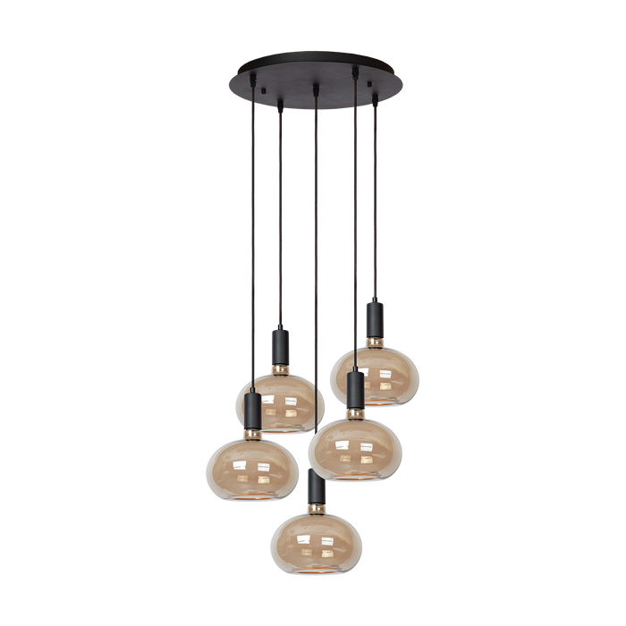 Atmooz Sapa 5 Hanglamp – Zwart – Ø40x130cm – 5x Floating LED