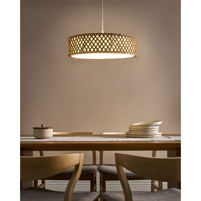 Beliani - BLONDIN - Hanglamp - Naturel - Papierkoord