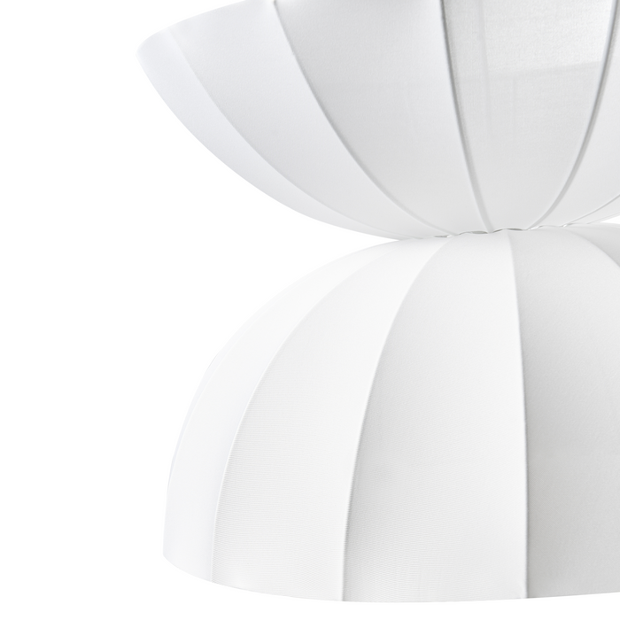 Beliani - DEBONS - Hanglamp - Wit - Kunstzijde