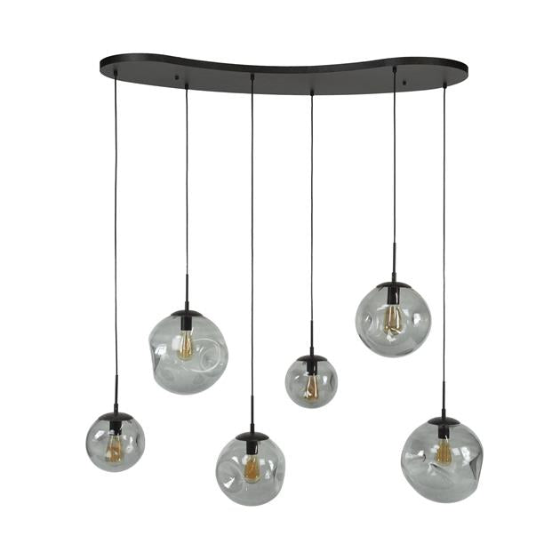 Hoyz Collection - Hanglamp Stellar Black 6-lichts - Artic Zwart