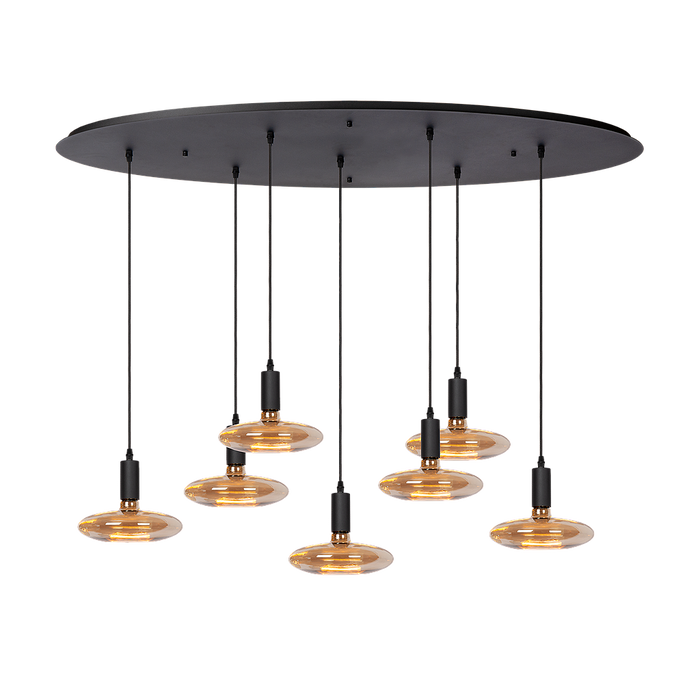 Atmooz Yoki 7 Hanglamp – Zwart – 125x55cm – Floating Ufo – E27
