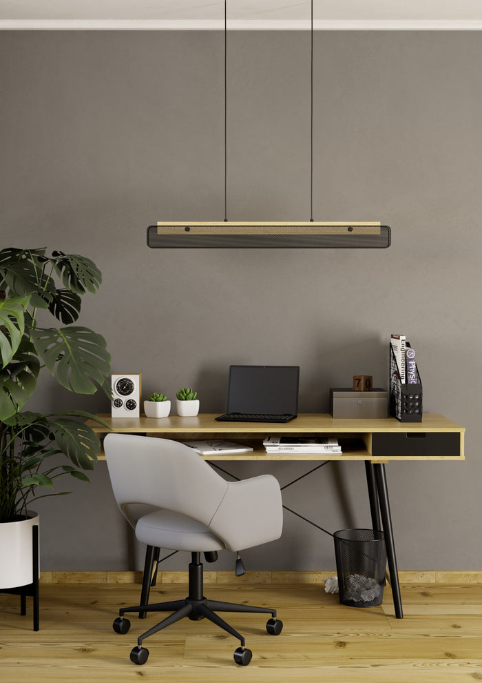 EGLO connect.z Kokomo-Z Hanglamp - 99 cm - Zwart|Bruin|Wit - RGB
