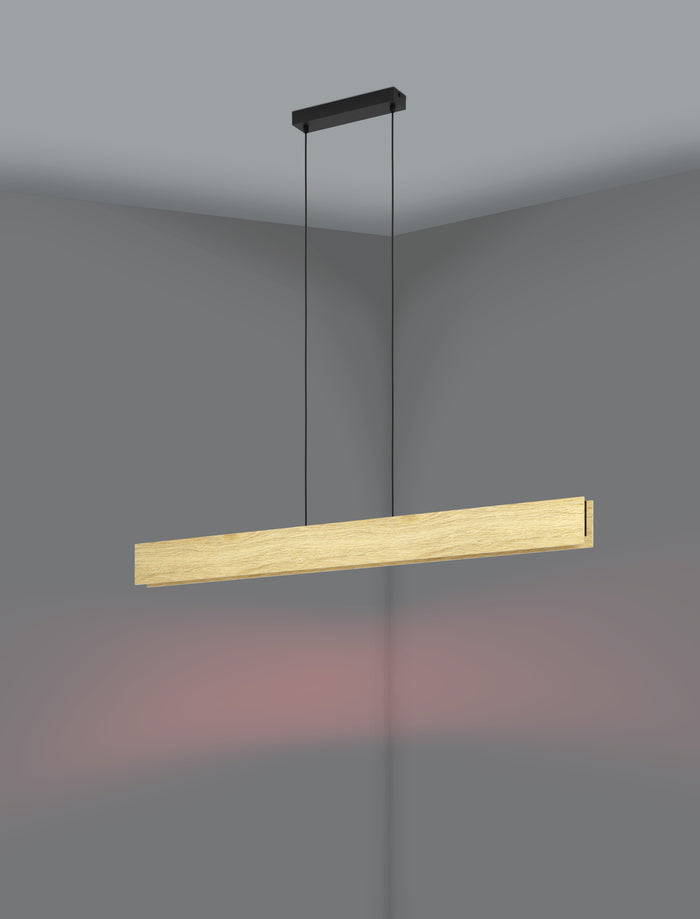 EGLO connect.z Anchorena-Z Hanglamp - 123cm - Bruin|Zwart|Wit - RGB