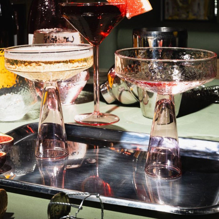 Brût Homeware, Coupe Claude, roze, set van 2