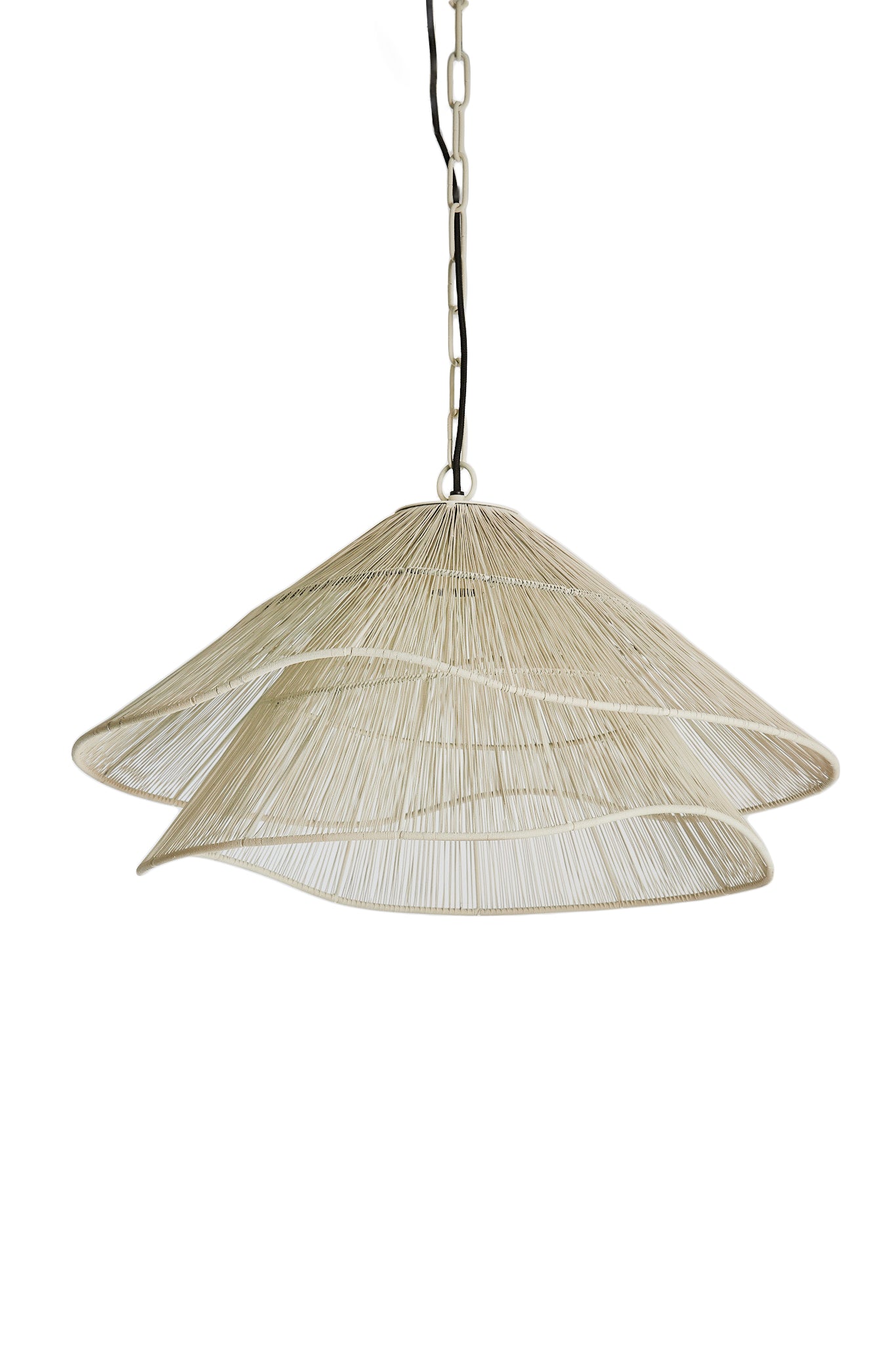 Light & Living - Hanglamp ALAMEDA - Ø56x31cm - Wit