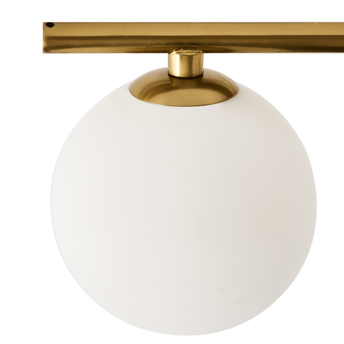 Beliani - ISAR - Plafondlamp - Goud - Glas