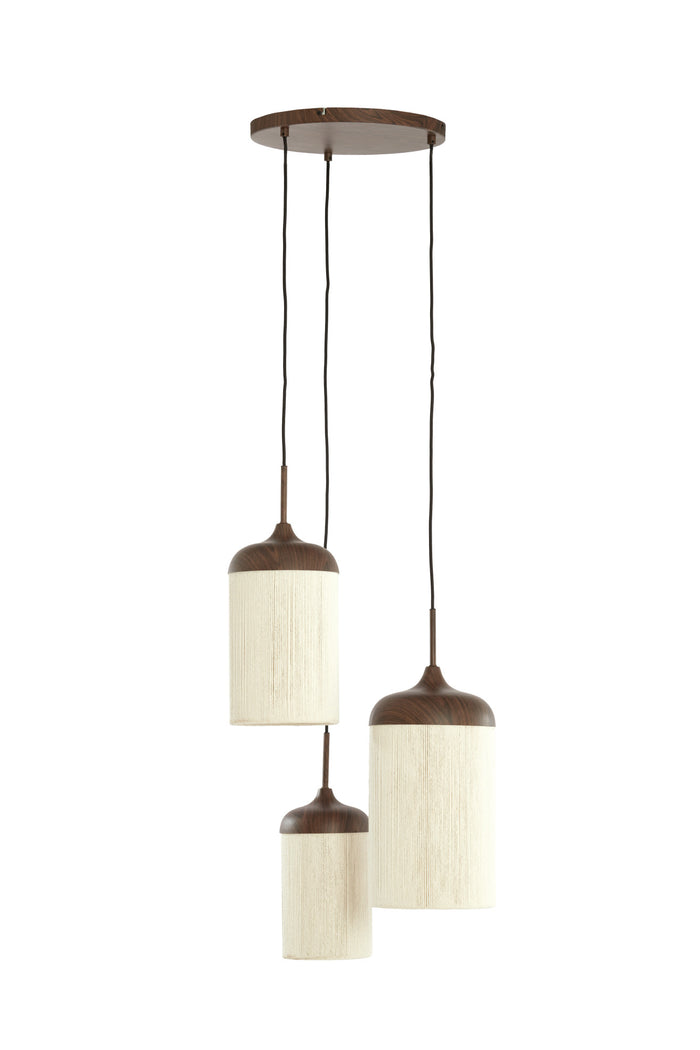 Light & Living - Hanglamp DANIALO - Ø35x32 cm - Bruin