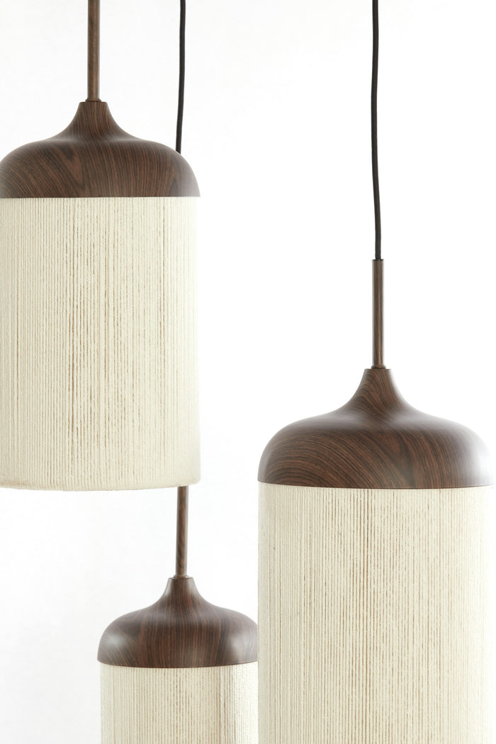 Light & Living - Hanglamp DANIALO - Ø35x32 cm - Bruin