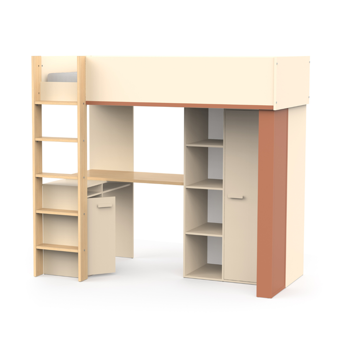 Calicosy - CAMILLIA Hoogslaper met bureau - H183 cm