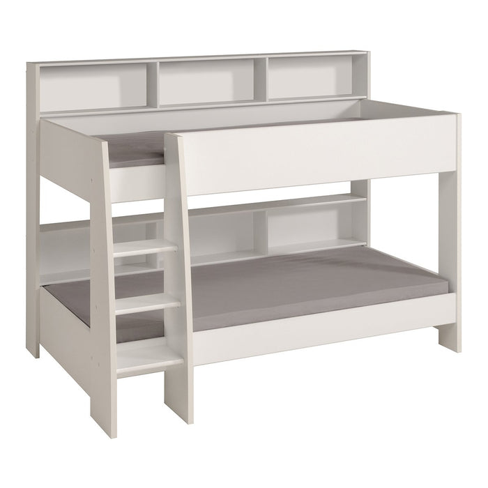 Calicosy - Stapelbedden met opbergvakken - Leo - H164,4 cm - Wit