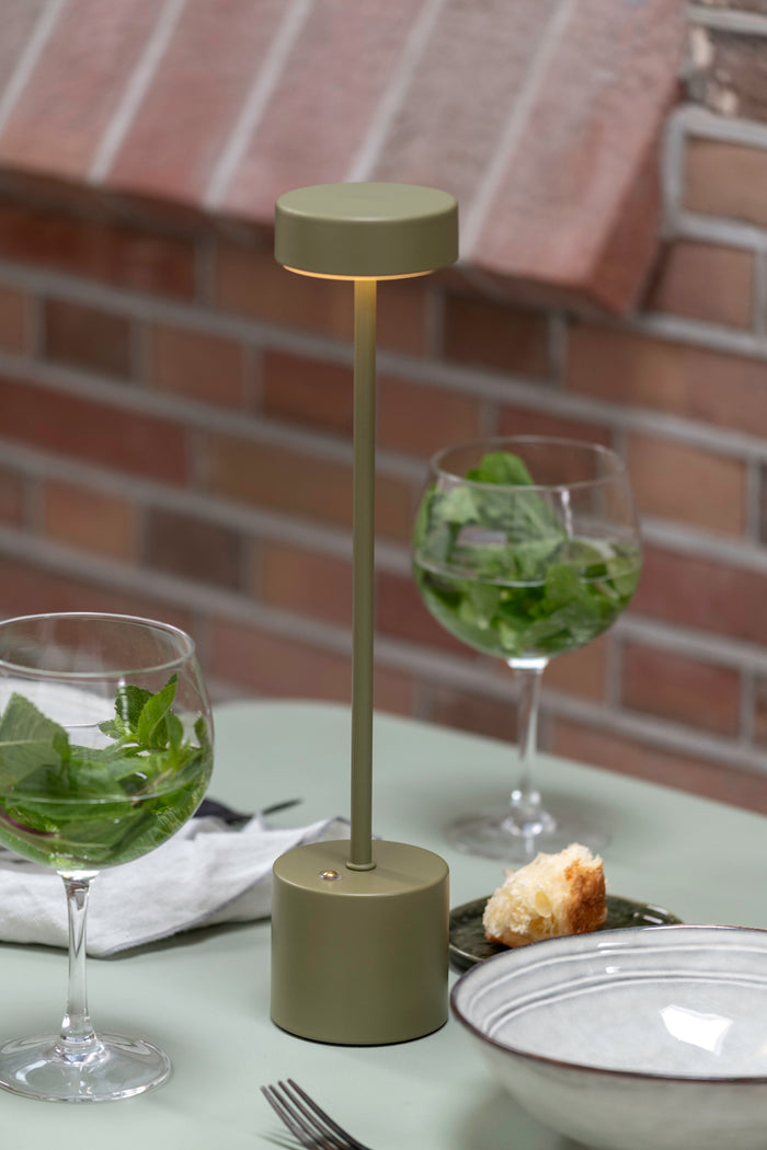 Leitmotiv - Tafellamp Ganar LED - Army green