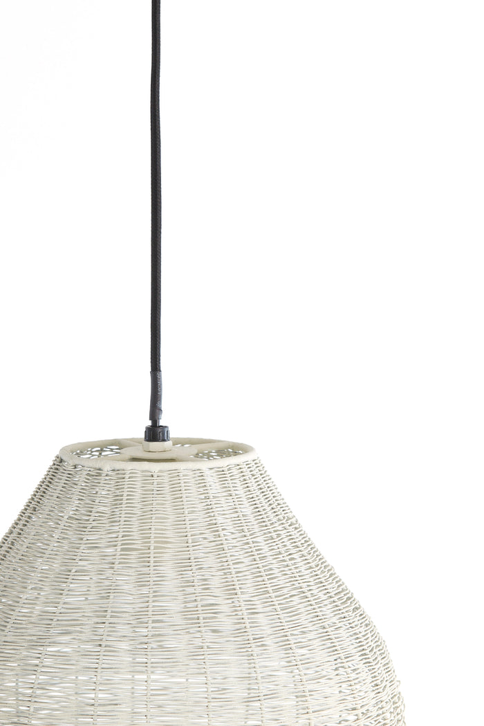 Light & Living - Hanglamp ARRIATE - Ø26x36cm - Wit