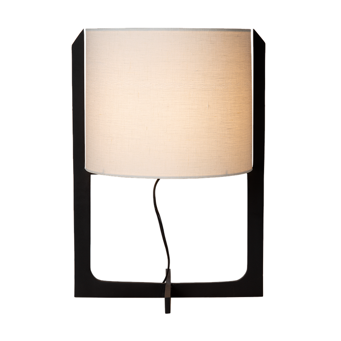 Atmooz Obidos Tafellamp – Zwart|Linnen – Ø30x50cm – E27