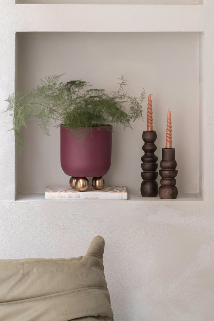 Present Time - Bloempot Estilo Small - Bordeauxrood