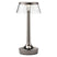Flos Bon Jour Unplugged LED tafellamp Black Chrome