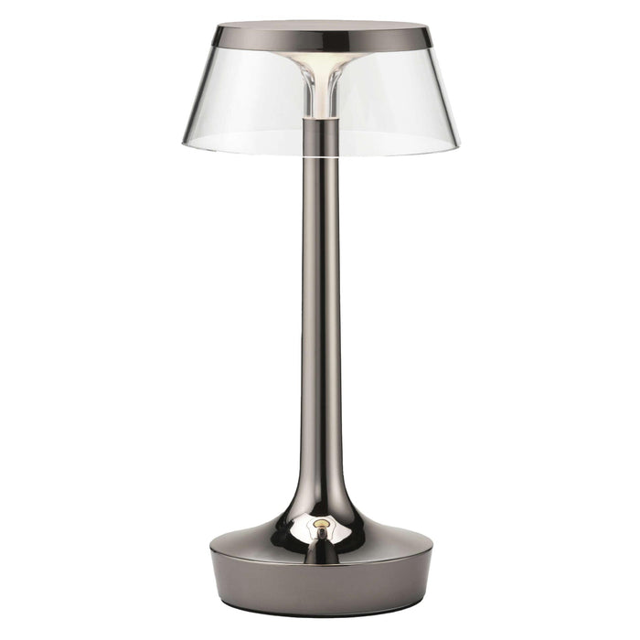 Flos Bon Jour Unplugged LED tafellamp Black Chrome