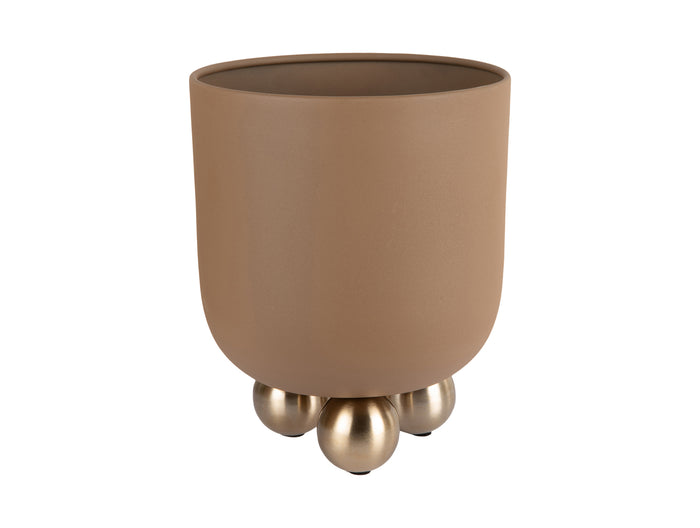 Present Time - Bloempot Estilo Large - Mocha brown