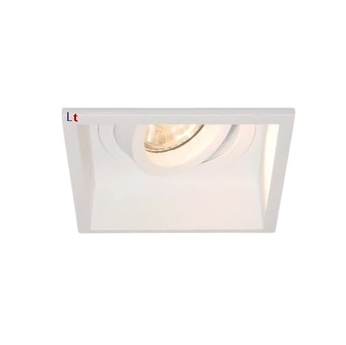 Artdelight Inbouwspot Rex Vierkant Wit  GU10 Verdiept Kantelbaar -