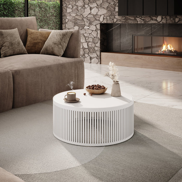 Meubella - Salontafel Vanya - Wit - 75 cm