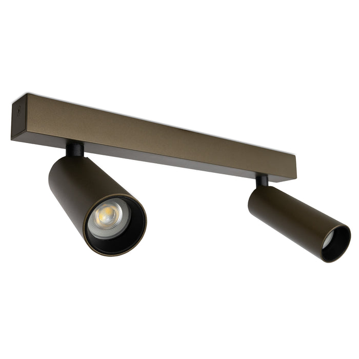 KS Verlichting Vigo 2-lichts Opbouwspot Brons