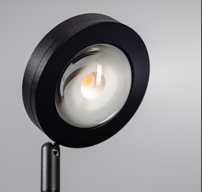 ETH Jake ROUND Vloerlamp Led met lens 3 step dimming 2700k 9w zwart  653L