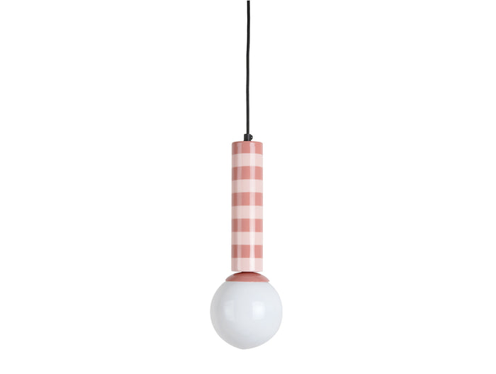 Leitmotiv - Hanglamp Rayado - Rose tan & soft pink