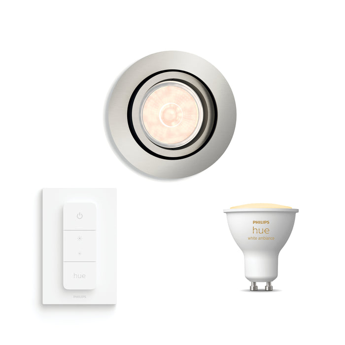 Philips Donegal Inbouwspot - Incl. Philips Hue White Ambiance & Dimmer
