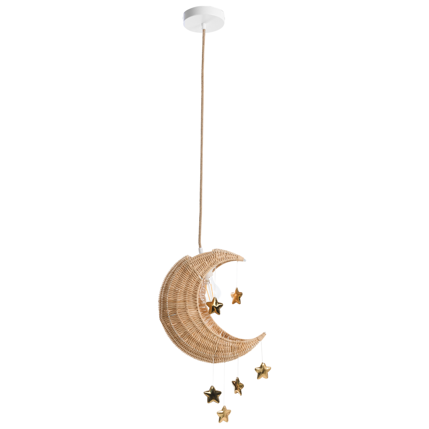 Beliani - ORCHON - Hanglamp - Naturel - Rotan