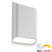 Artdelight Wandlamp Diaz-L Wit Dim to Warm 2 x 6Watt IP65