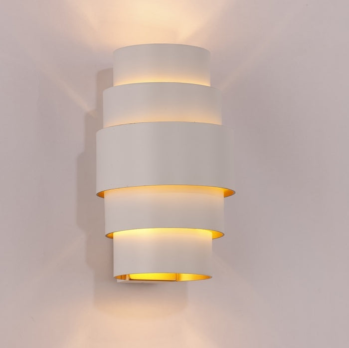 Artdelight Wandlamp Rolls Wit-Goud 2 x G9 fitting Hoogte 22cm