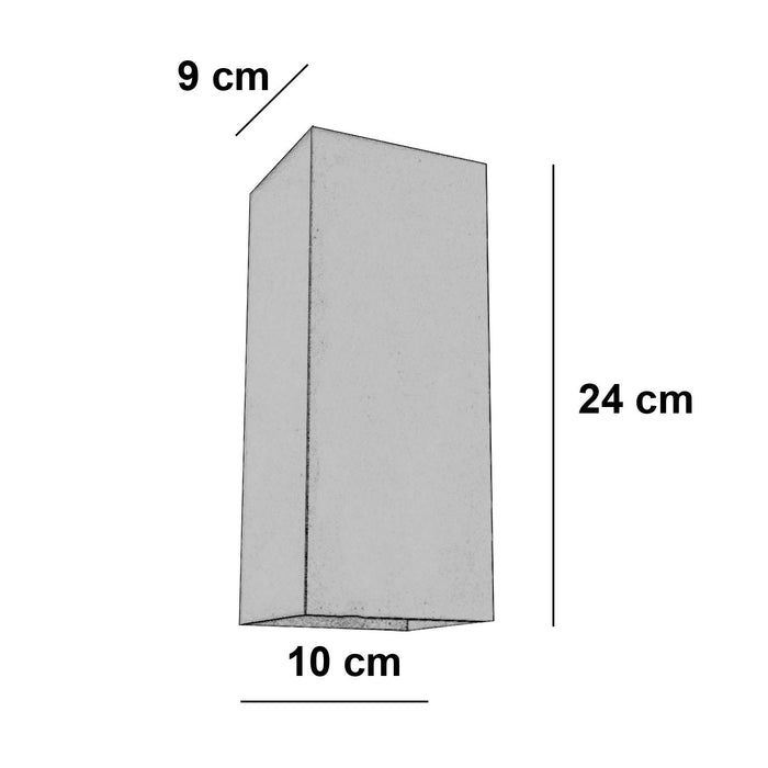 Artdelight Wandlamp Dante XL 2 lichts 24 x 10 cm metallic brons