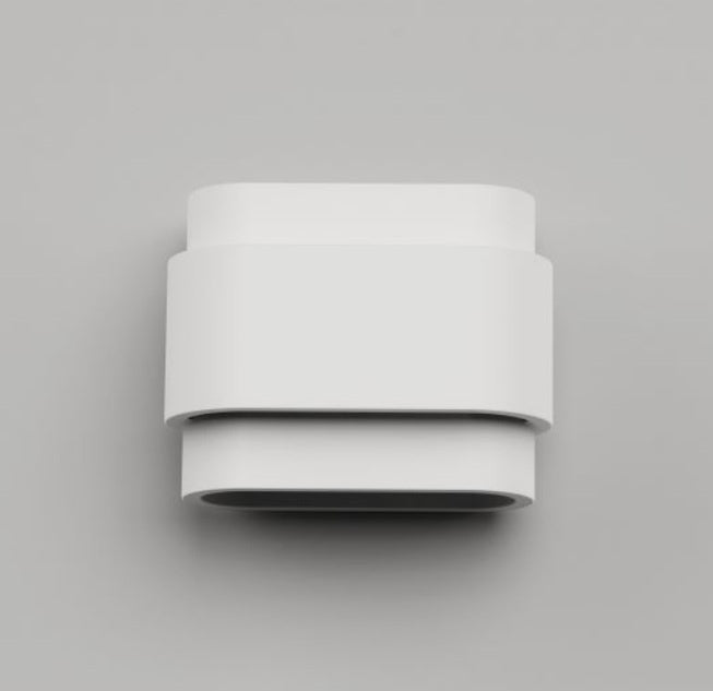 Artdelight Wandlamp Gips  Metz Wit  2 Lichts