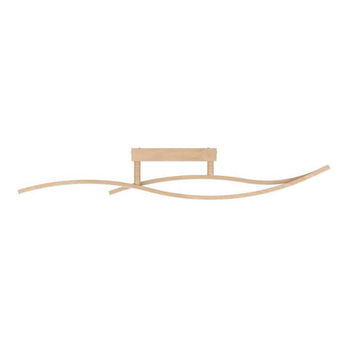 EGLO Grisolia Plafonnière - LED - Kunststof - Wit|Bruin