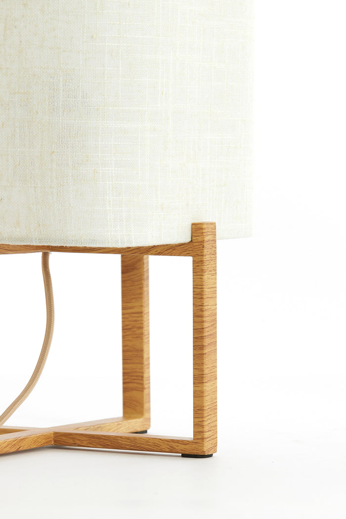 Light & Living - Tafellamp WYN - Ø21.5x50.5cm - Bruin