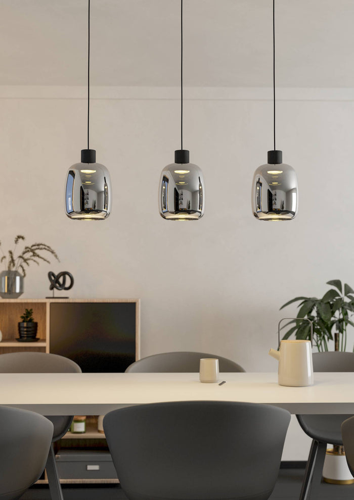 EGLO connect.z Molochio-Z Hanglamp - LED - Glas - Zwart