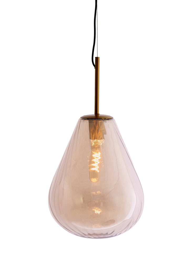 Light & Living - Hanglamp LEONA - Ø33x43 cm - Brons