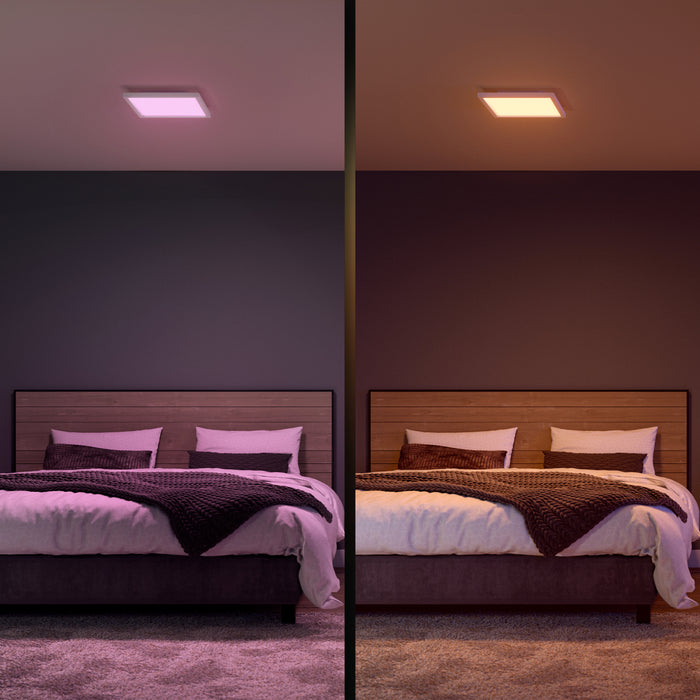 Philips Hue Surimu - paneellamp - wit en gekleurd licht - wit - vierkant