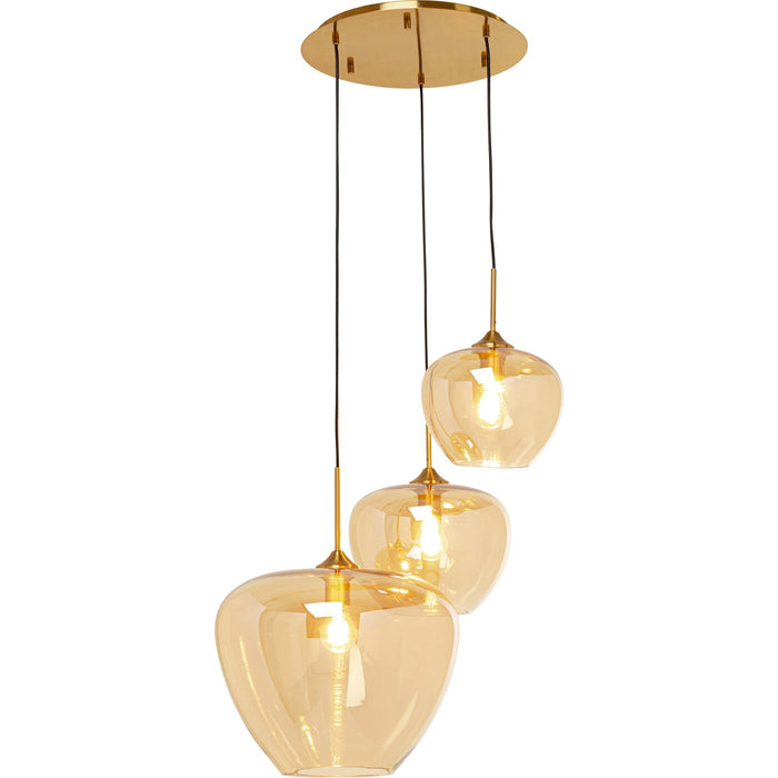 Kare Design Sphere Hanglamp - amber - Ø45cm